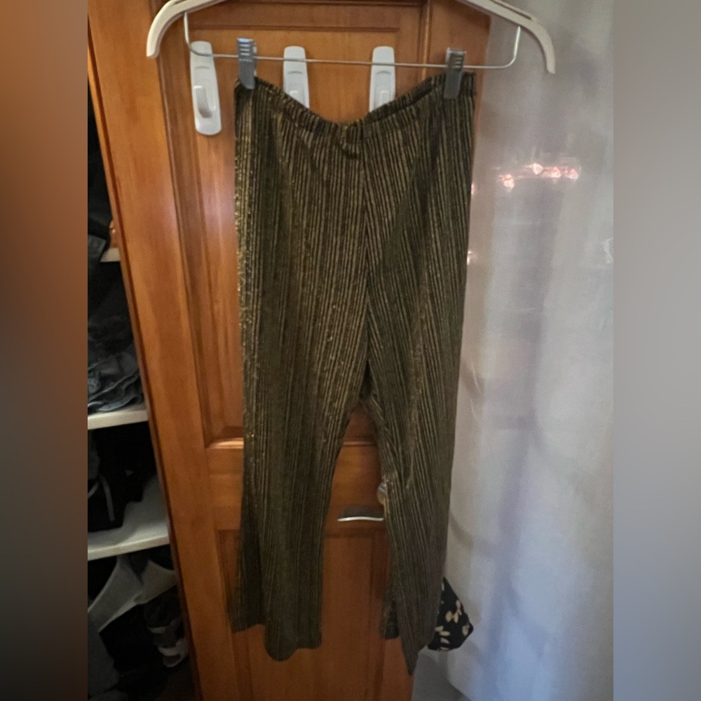 Reformation Sparkly Pinstripe Pants- Size SMALL